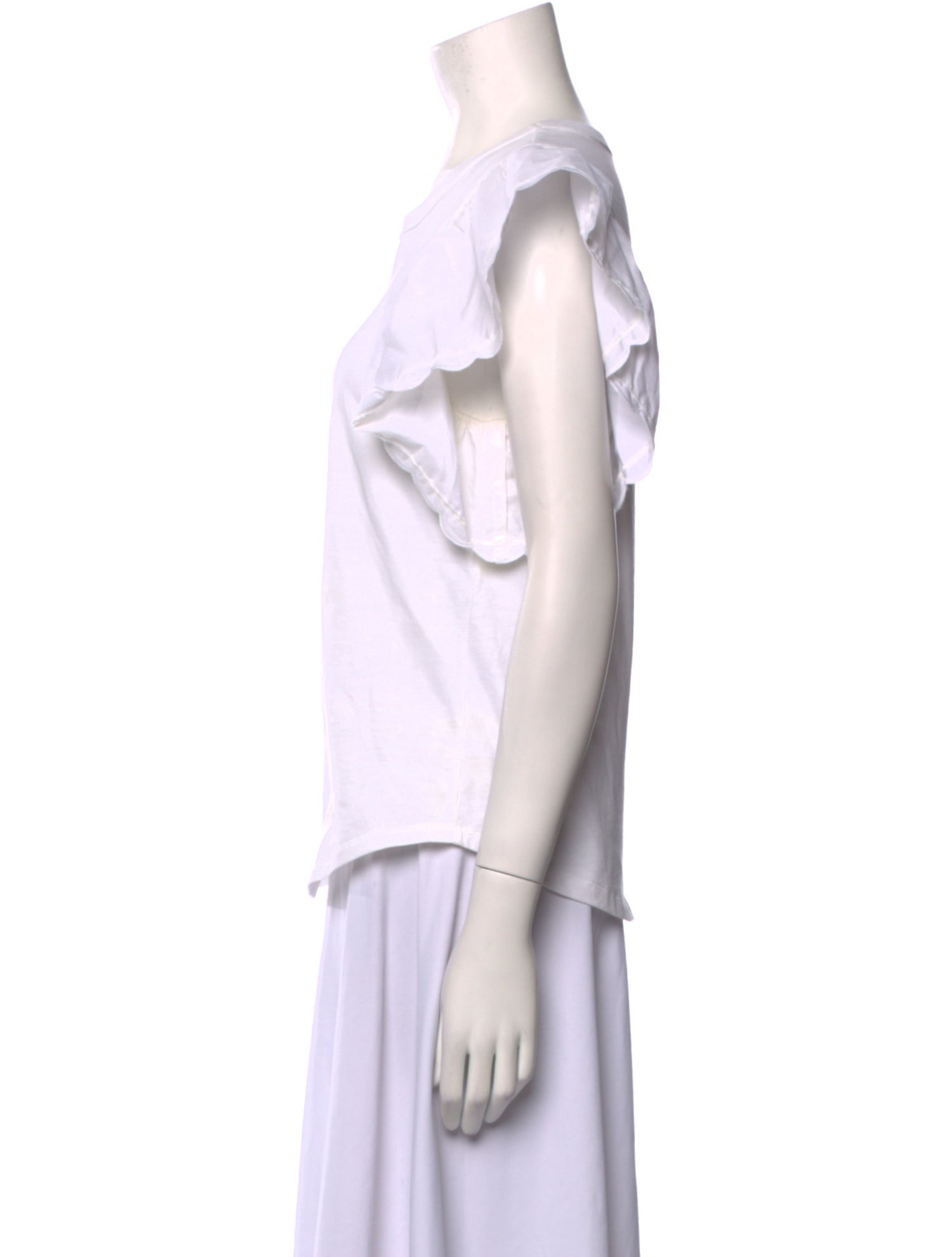 See by Chloé Bateau Neckline Short Sleeve T-Shirt