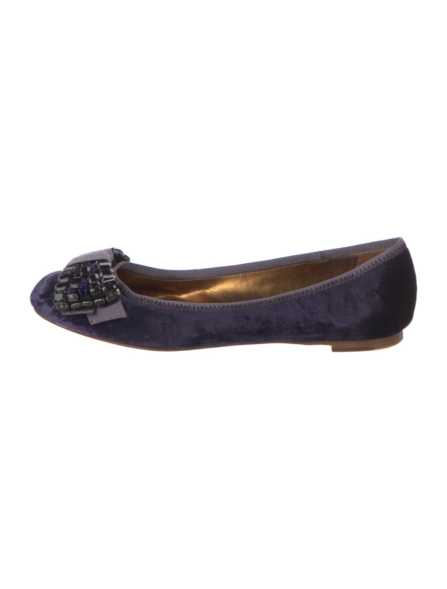 See by Chloé Velvet Printed Flats