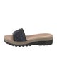 See by Chloé Leather Glitter Accents Slides