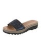 See by Chloé Leather Glitter Accents Slides