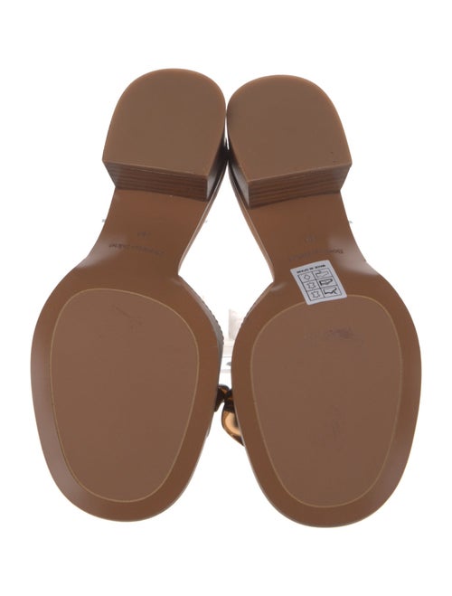 See by Chloé Leather Chain-Link Accents Slides