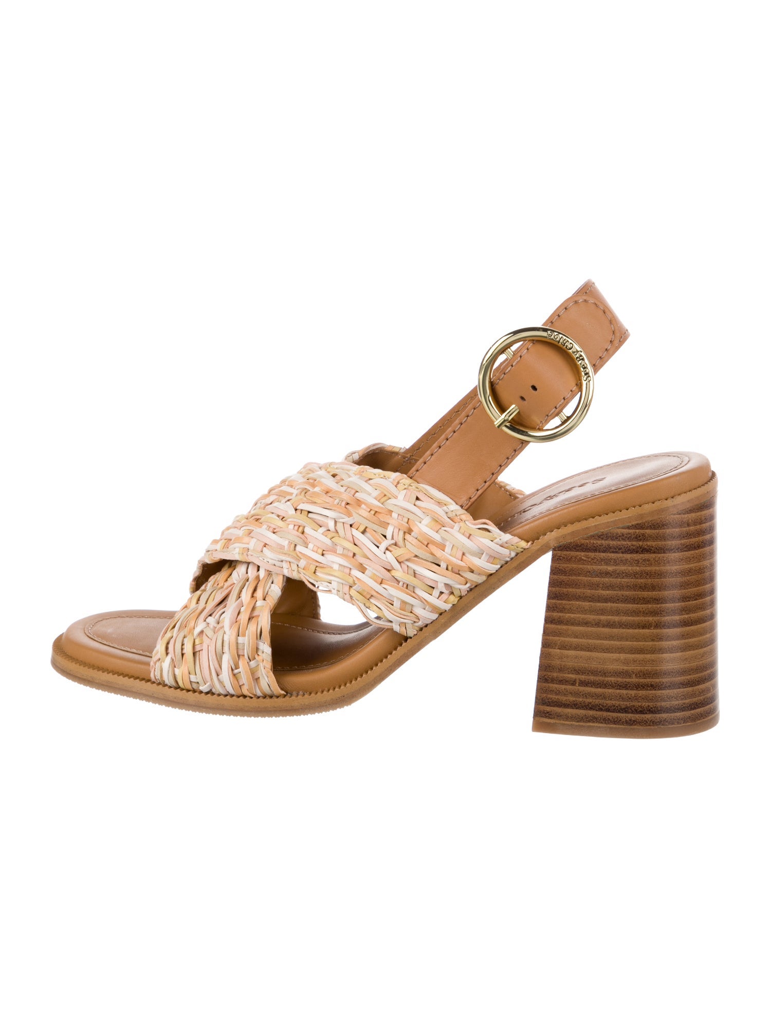 See by Chloé Leather Slingback Sandals