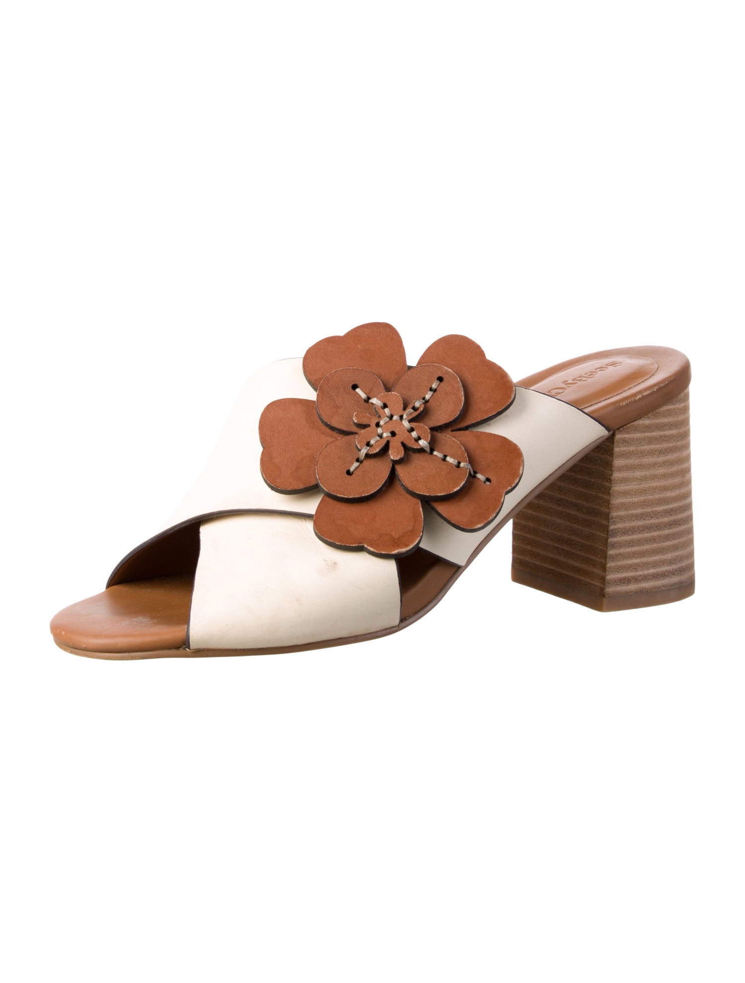 See by Chloé Leather Slides