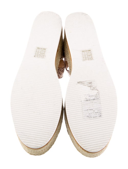 See by Chloé Leather Animal Print Espadrilles