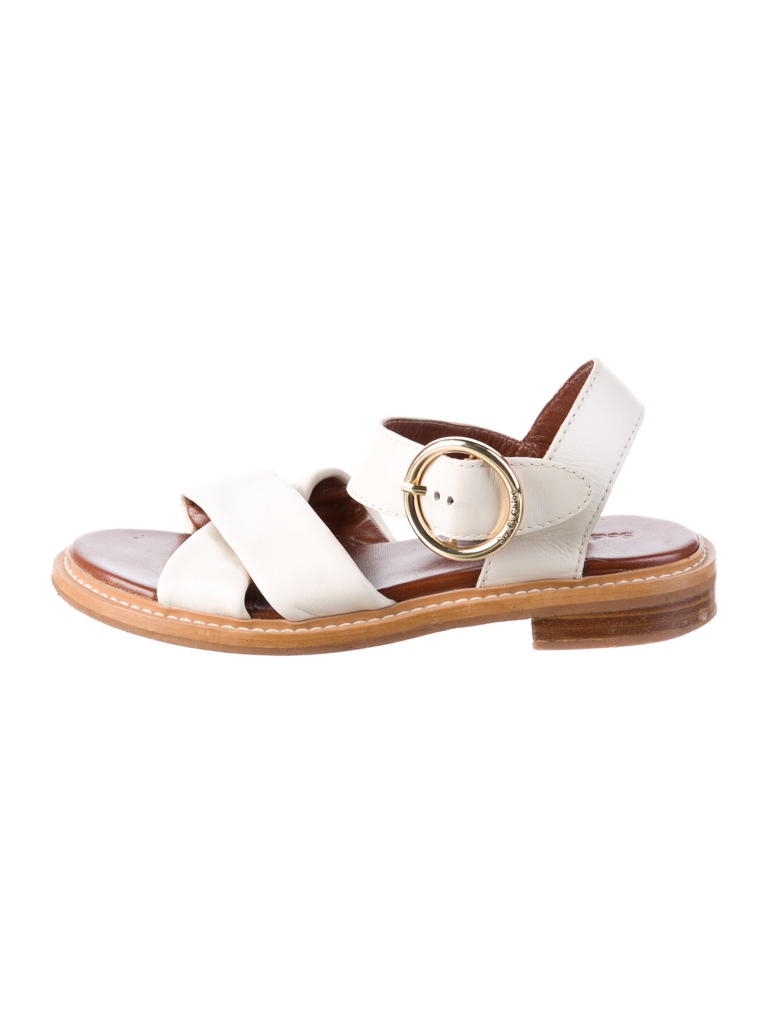See by Chloé Leather Slingback Sandals
