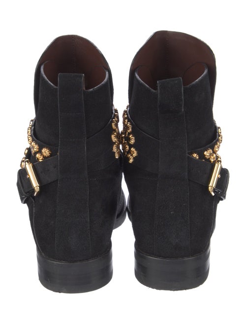 See by Chloé Suede Studded Accents Moto Boots