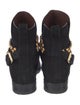 See by Chloé Suede Studded Accents Moto Boots