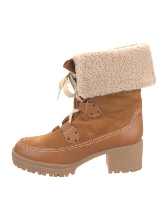 See by Chloé Leather Lace-Up Boots