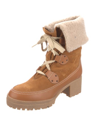 See by Chloé Leather Lace-Up Boots