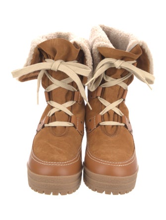 See by Chloé Leather Lace-Up Boots