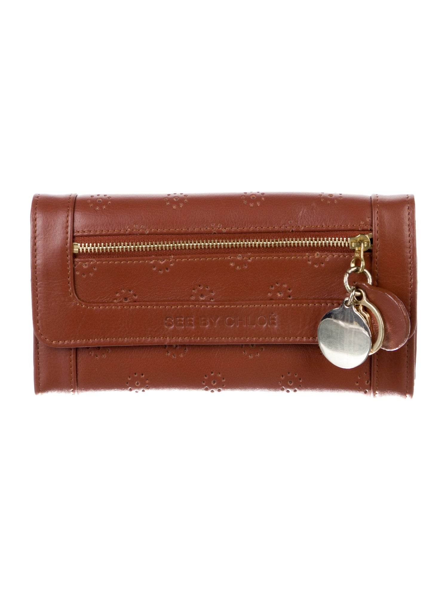 See by Chloé Leather Printed Continental Wallet