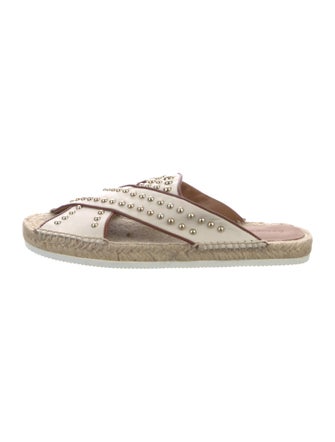 See by Chloé Leather Studded Accents Flip Flops