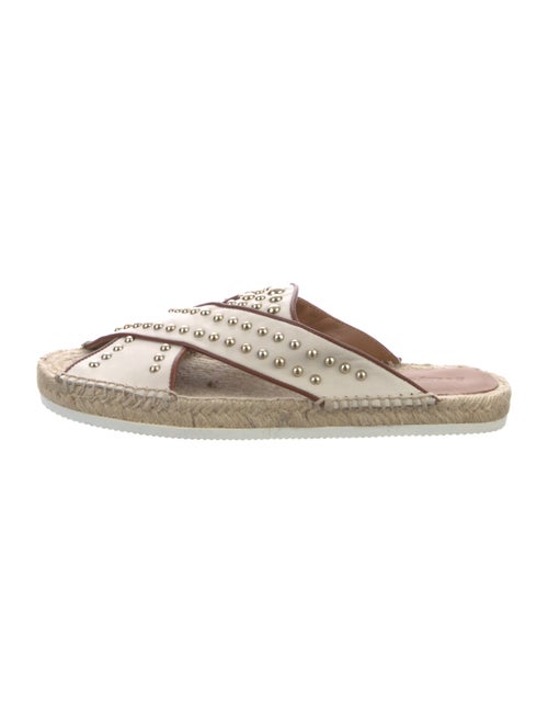 See by Chloé Leather Studded Accents Flip Flops