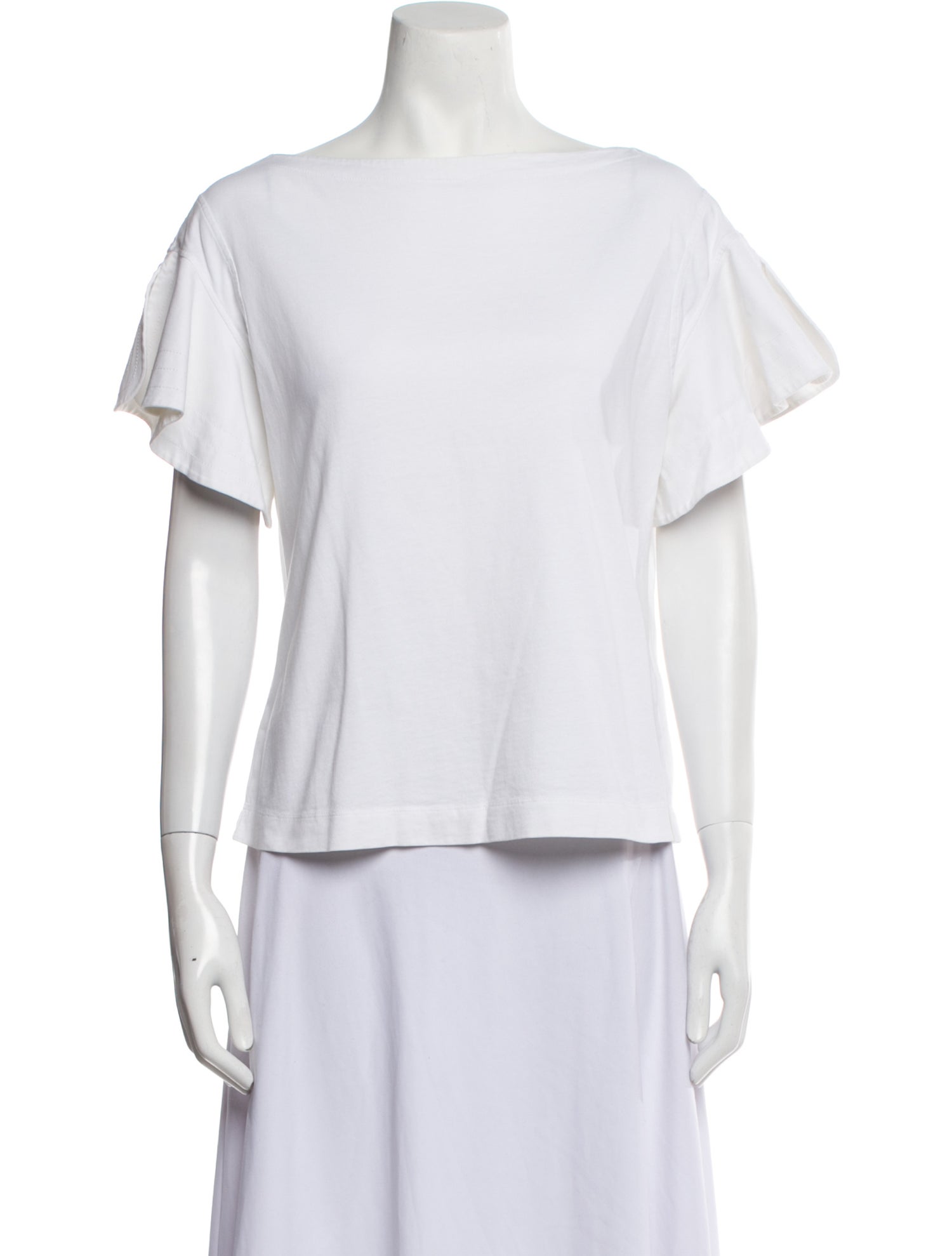 See by Chloé Bateau Neckline Short Sleeve T-Shirt