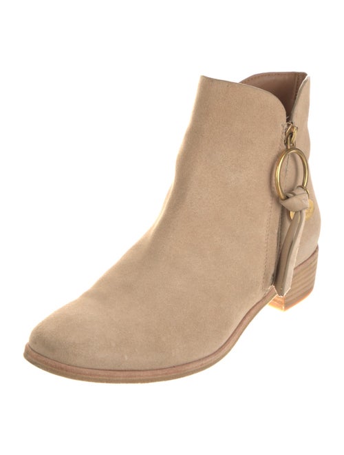See by Chloé Suede Moto Boots