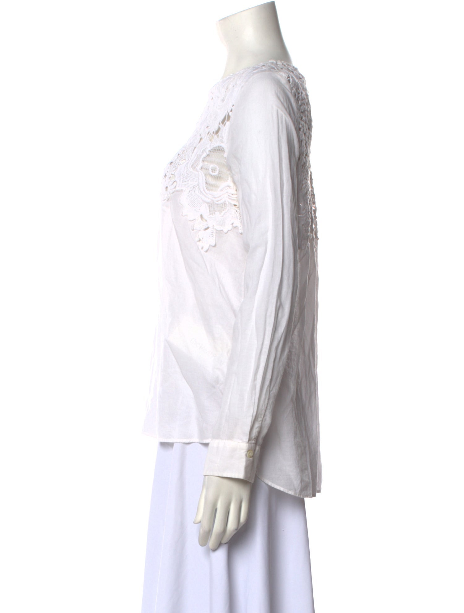 See by Chloé Scoop Neck Long Sleeve Blouse