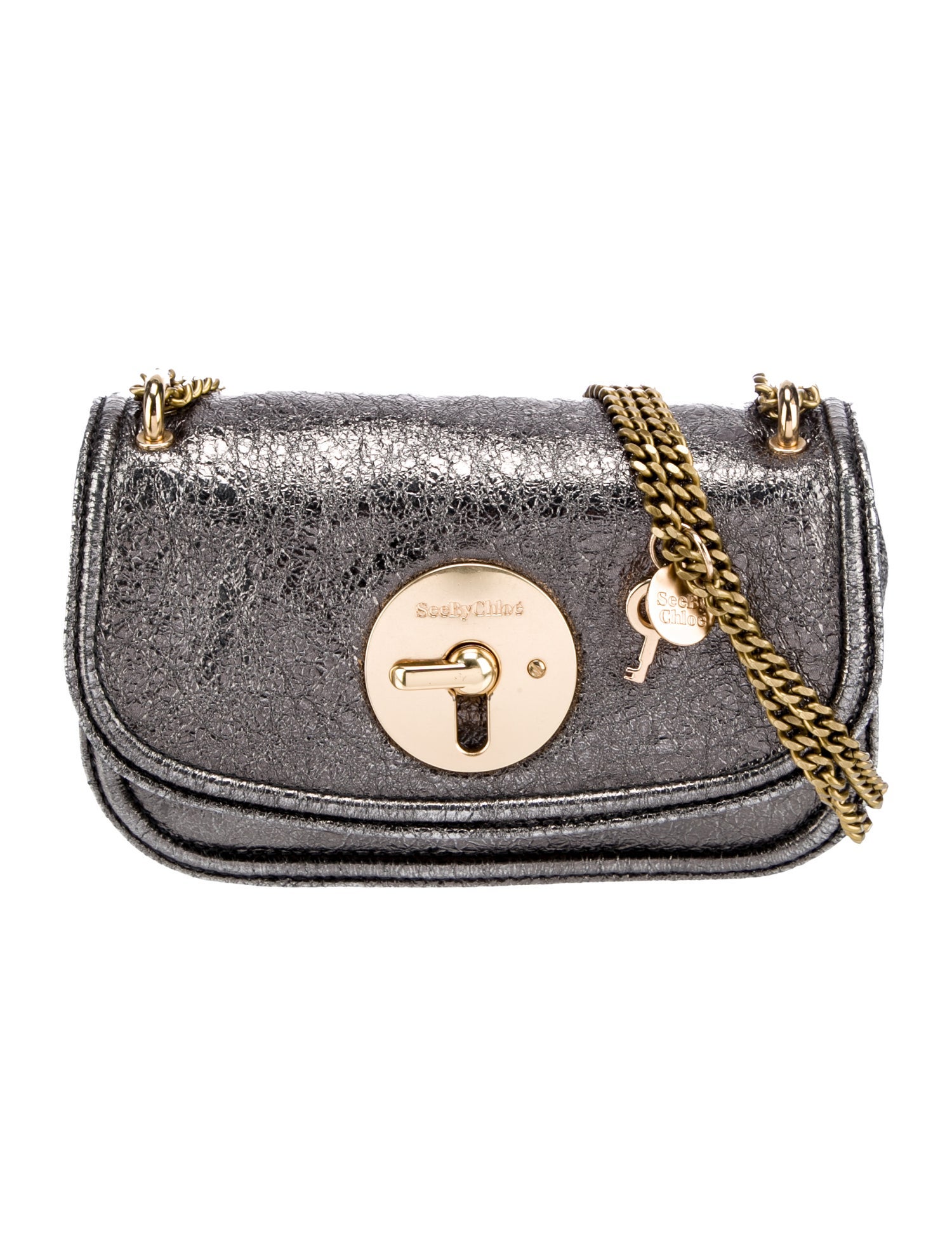 See by Chloé Embossed Leather Shoulder Bag