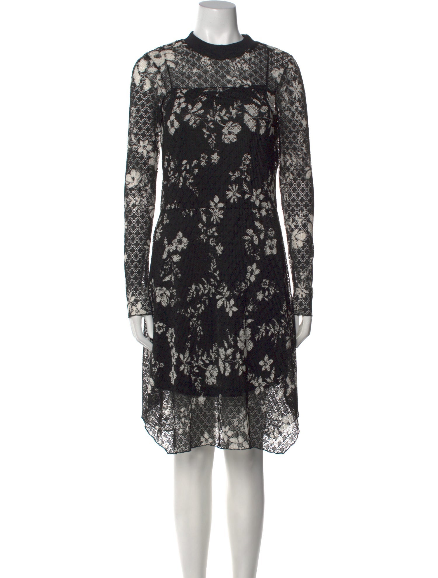 See by Chloé Floral Print Knee-Length Dress