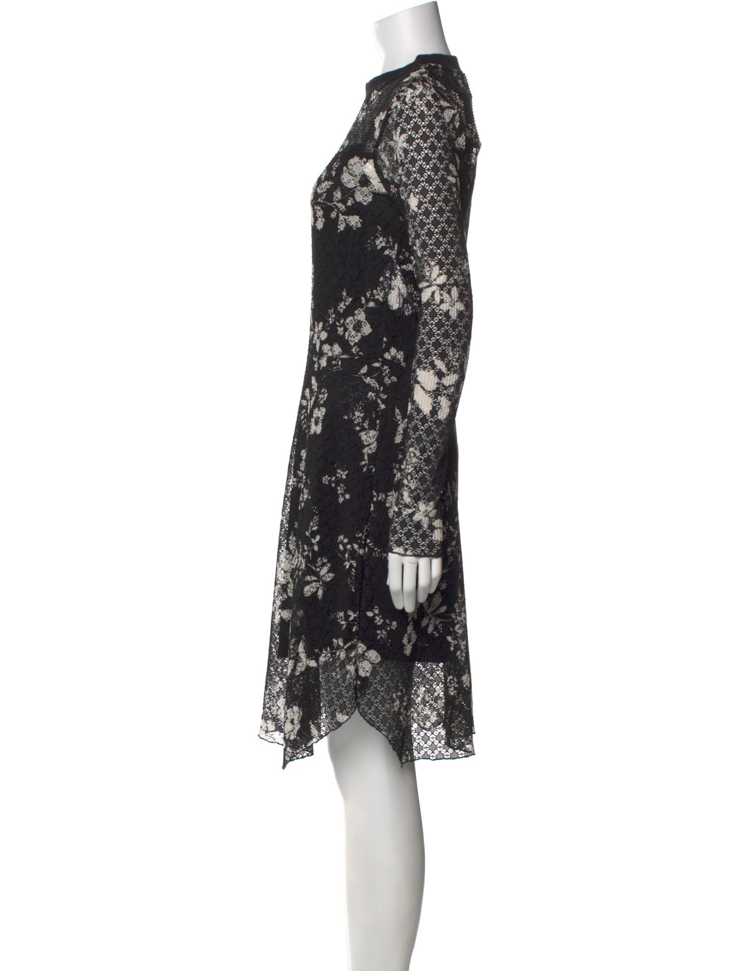 See by Chloé Floral Print Knee-Length Dress