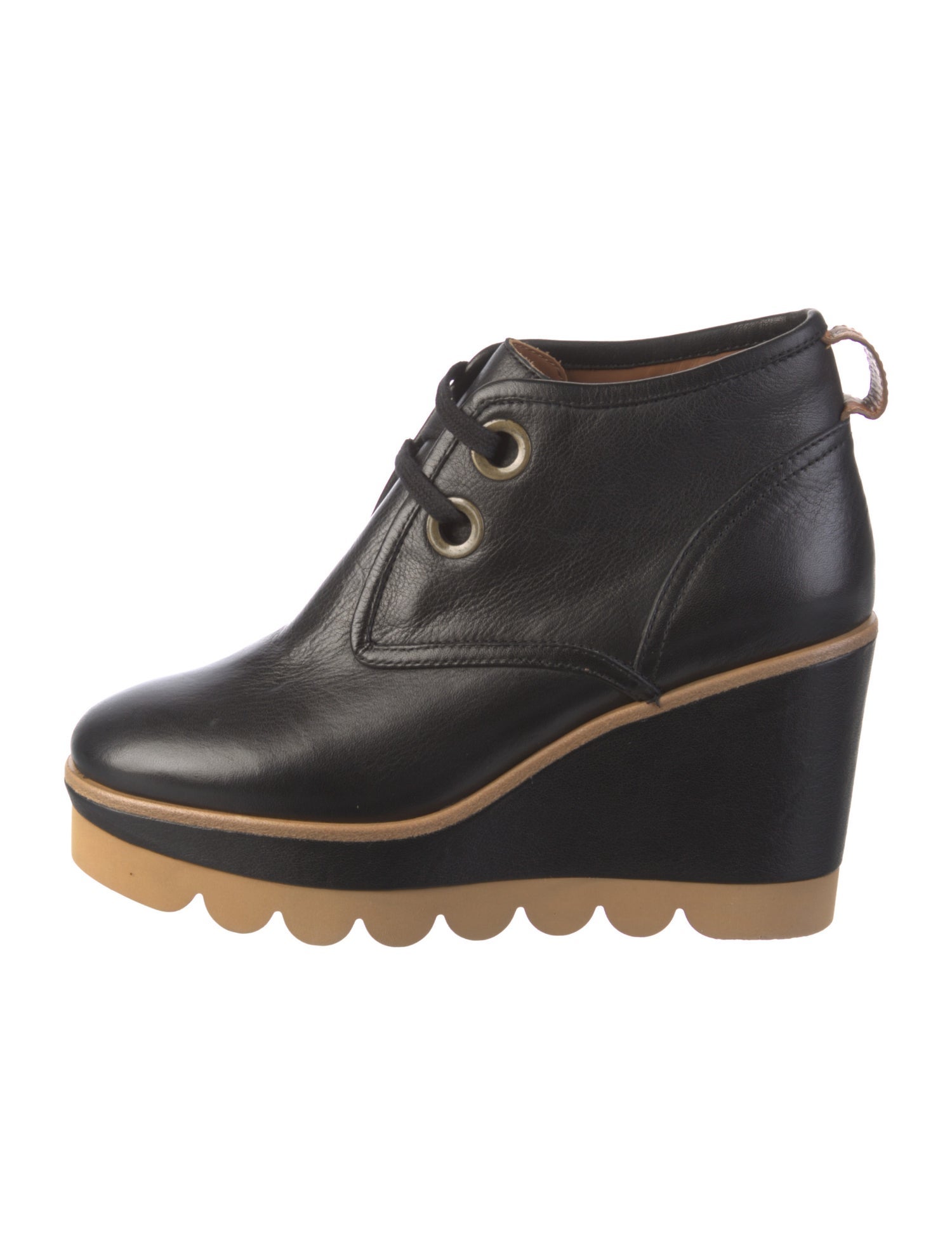 See by Chloé Leather Lace-Up Boots