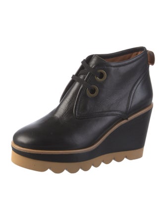 See by Chloé Leather Lace-Up Boots