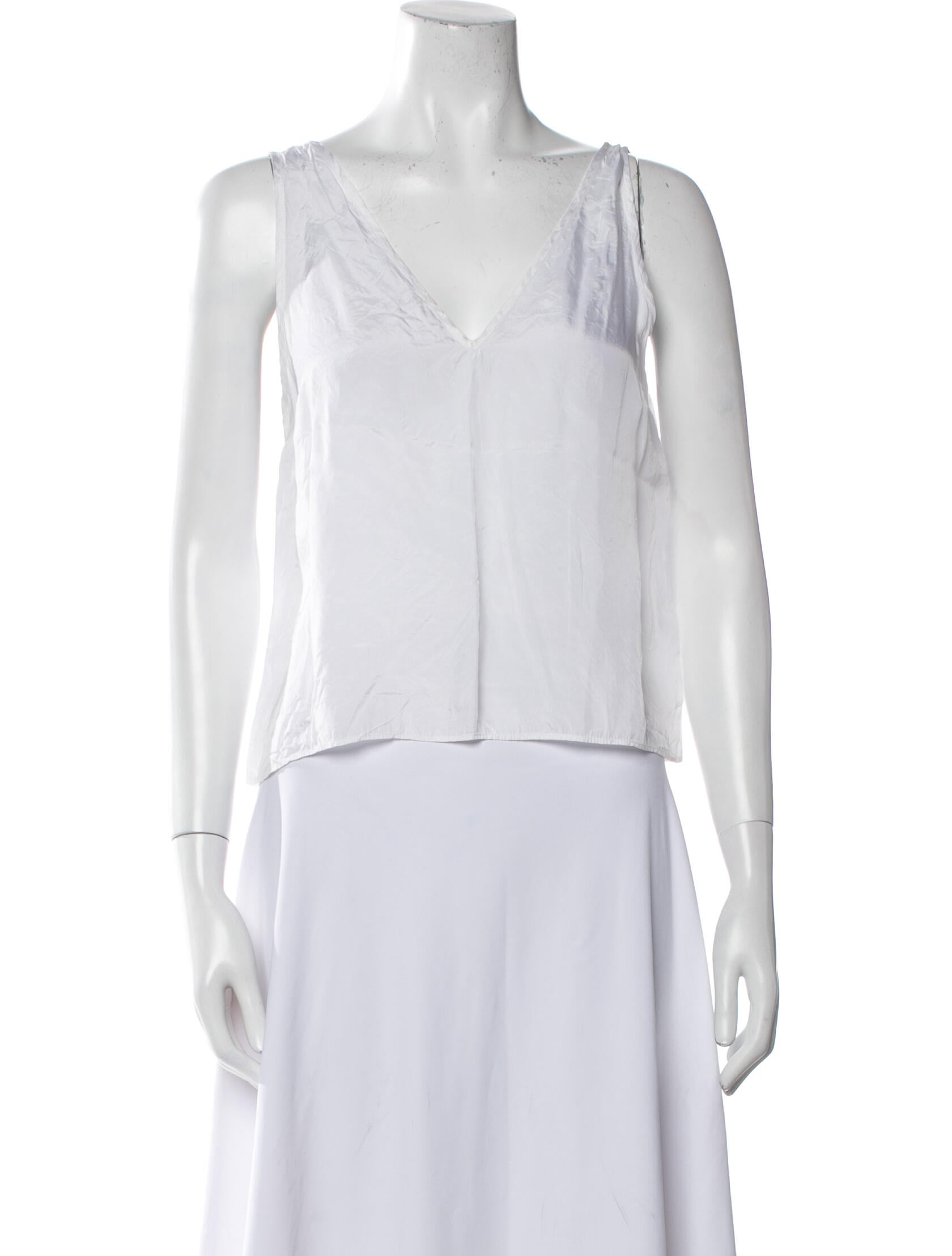 See by Chloé V-Neck Sleeveless Crop Top