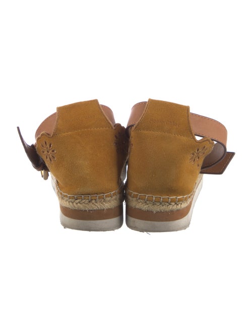 See by Chloé Suede Embroidered Accent D'Orsay Flats