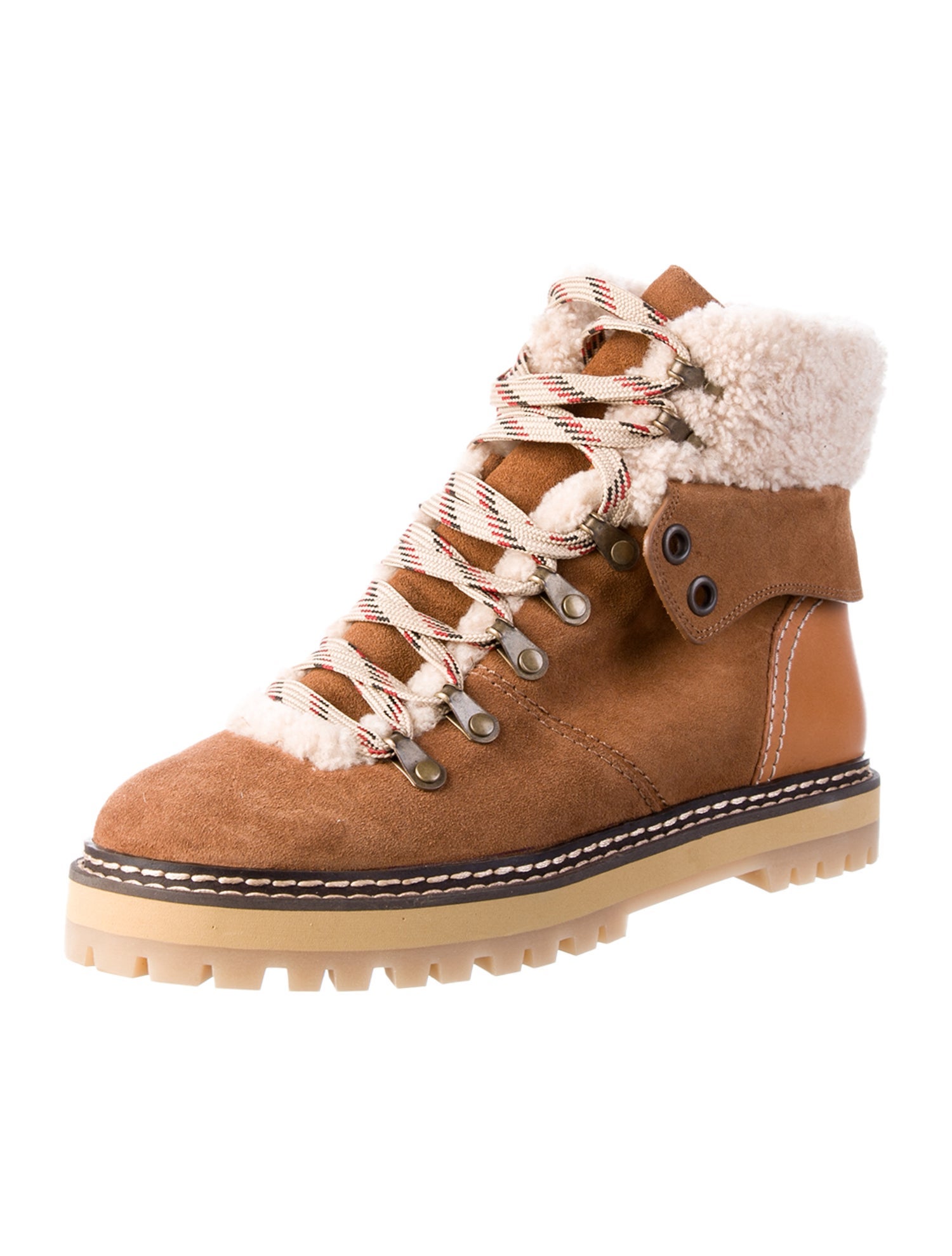 See by Chloé Suede Lace-Up Boots