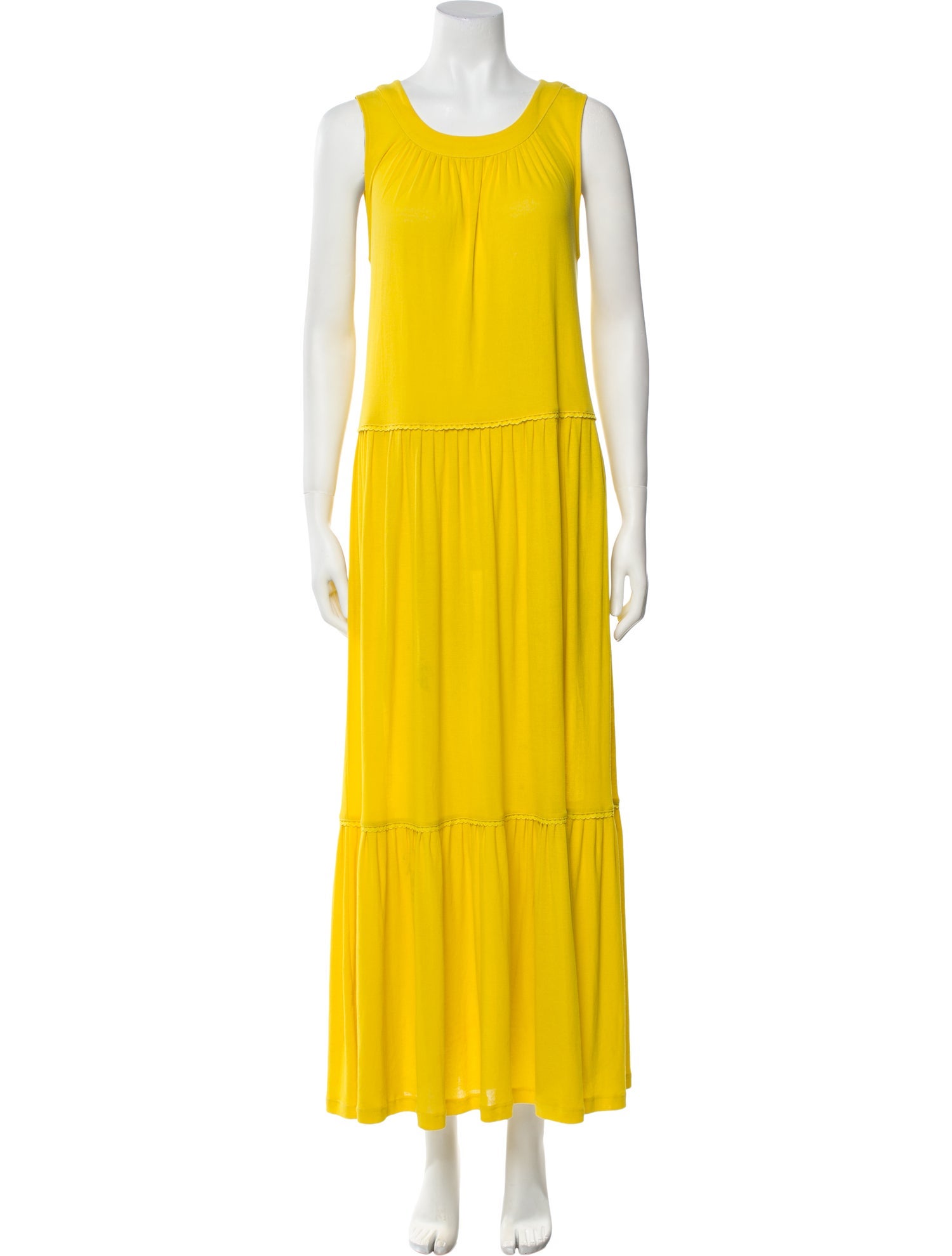 See by Chloé Crew Neck Long Dress