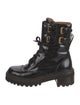 See by Chloé Patent Leather Combat Boots