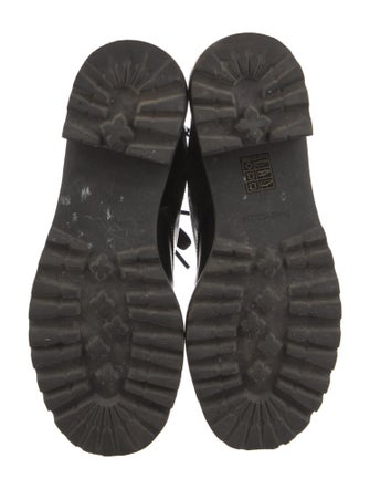 See by Chloé Patent Leather Combat Boots