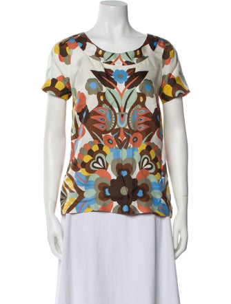 See by Chloé Silk Printed T-Shirt