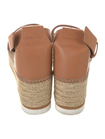 See by Chloé Leather Braided Accents Espadrilles