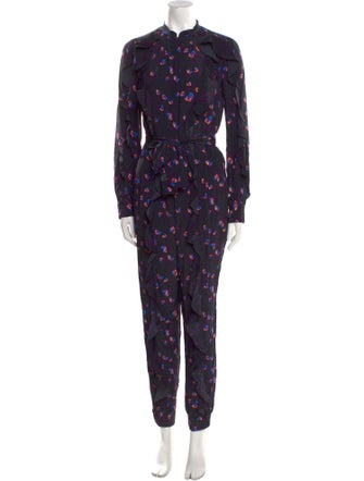 See by Chloé Printed Mock Neck Jumpsuit