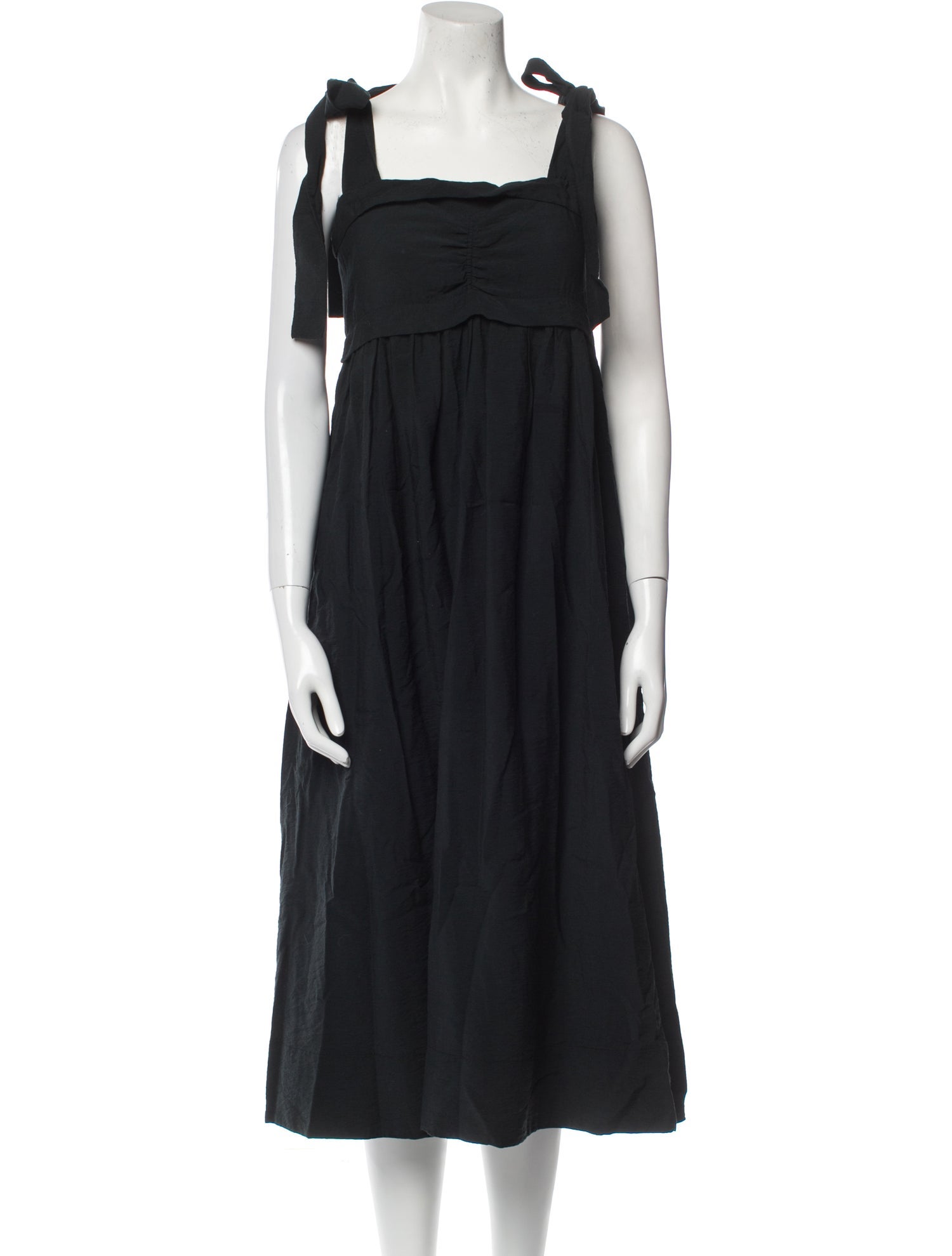 See by Chloé Square Neckline Midi Length Dress