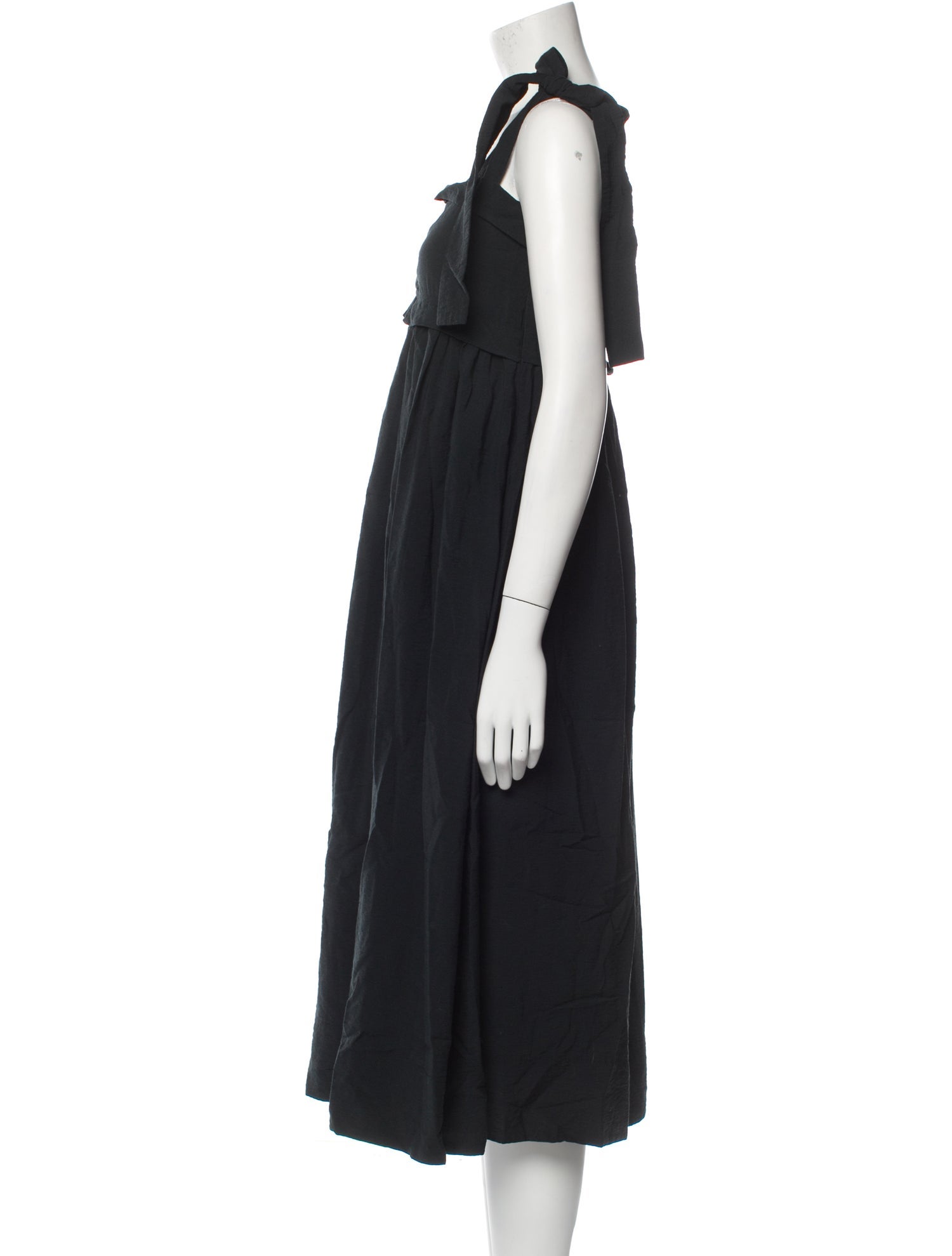 See by Chloé Square Neckline Midi Length Dress