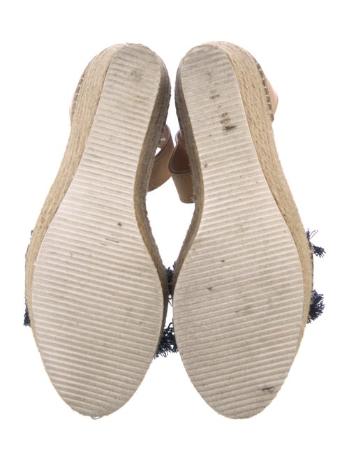 See by Chloé Denim Raw-Edge Trim Espadrilles