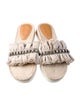 See by Chloé Straw Crystal Embellishments Espadrilles