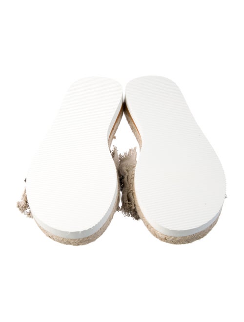 See by Chloé Straw Crystal Embellishments Espadrilles