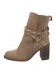 See by Chloé Suede Whipstitch Trim Boots