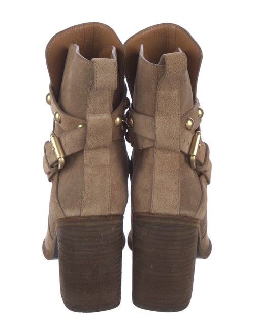 See by Chloé Suede Whipstitch Trim Boots