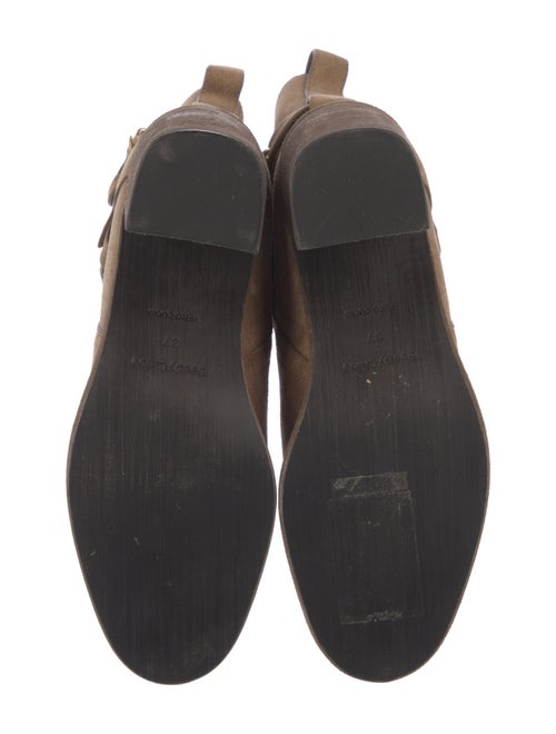 See by Chloé Suede Whipstitch Trim Boots