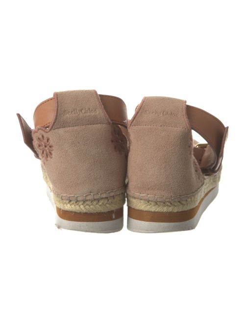 See by Chloé Suede Embroidered Accent Espadrilles