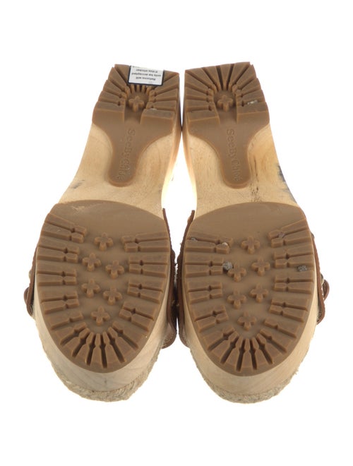 See by Chloé Leather Studded Accents Espadrilles