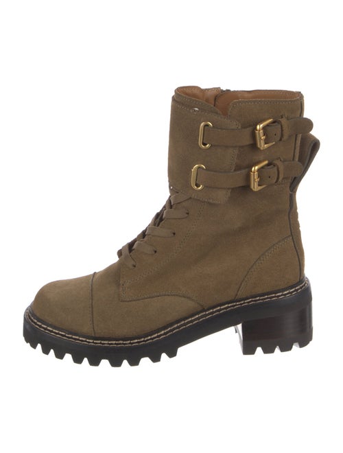 See by Chloé Suede Combat Boots