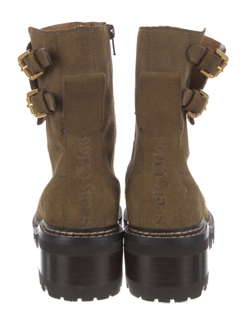 See by Chloé Suede Combat Boots