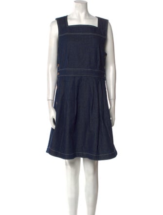 See by Chloé Square Neckline Mini Dress
