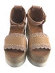 See by Chloé Leather Colorblock Pattern Espadrilles