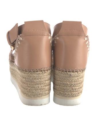 See by Chloé Leather Colorblock Pattern Espadrilles