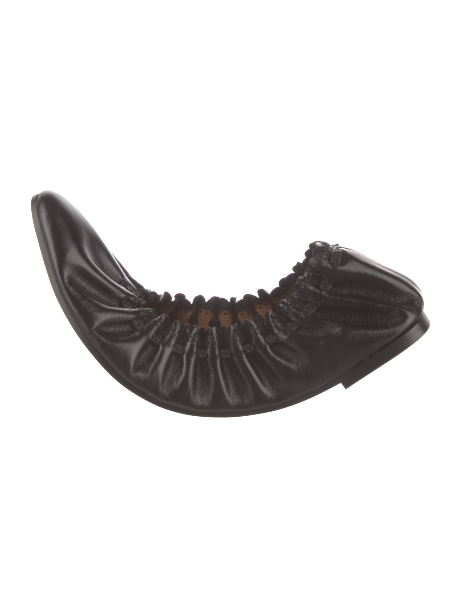 See by Chloé Leather Scalloped Accent Ballet Flats